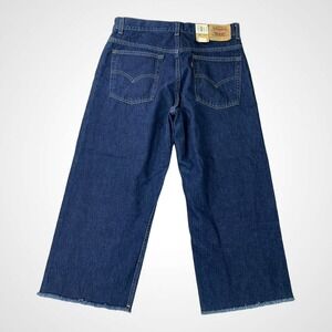 Levis 577 Womens Vintage Jeans 12  Cropped Wide Leg‎ Raw Hem USA Made Y2K